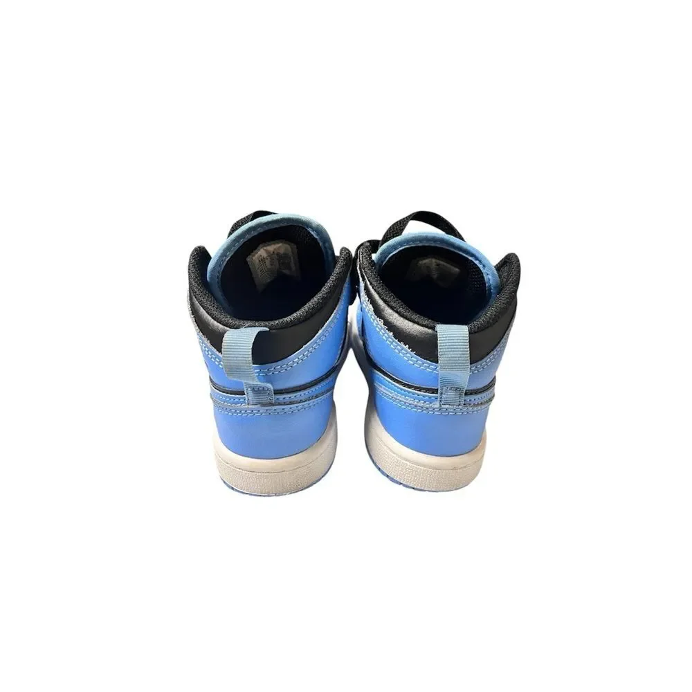 Jordan 1 Mid University Blue Black Sz 11 c
